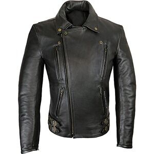 Mens Elite Patrol Biker Leather Jacket