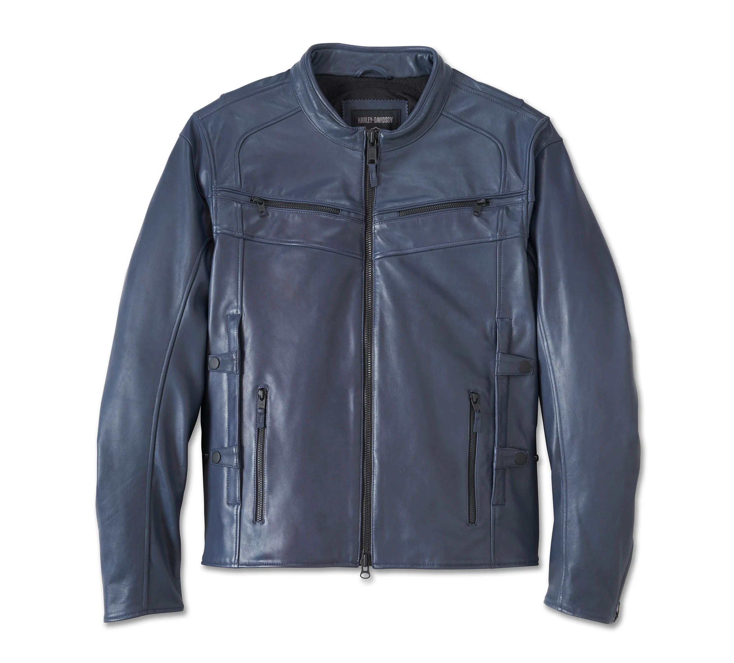 Men's Capitol Triple Vent System 2.0 Leather Jacket - Ombre Blue