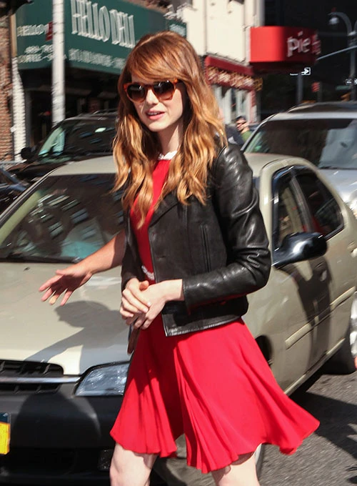 EMMA STONE LEATHER JACKET 