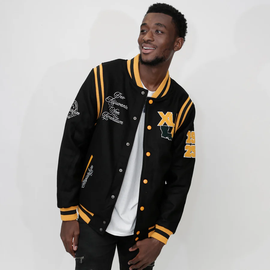 Xavier University VARSITY JACKET BLACK UNISEX