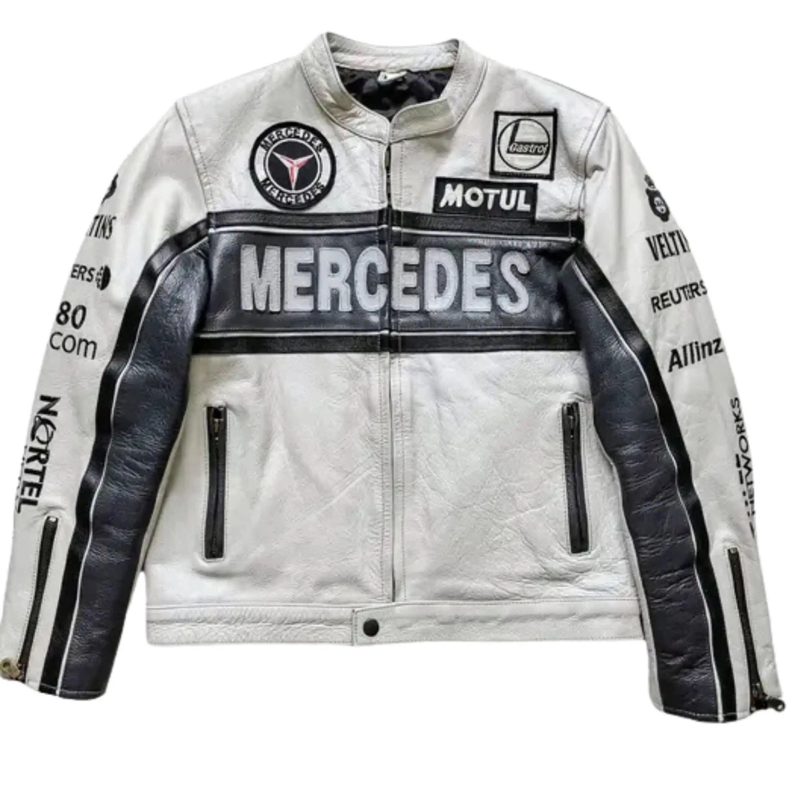 MERCEDES BENZ MCLAREN F1 WEST LEATHER JACKET